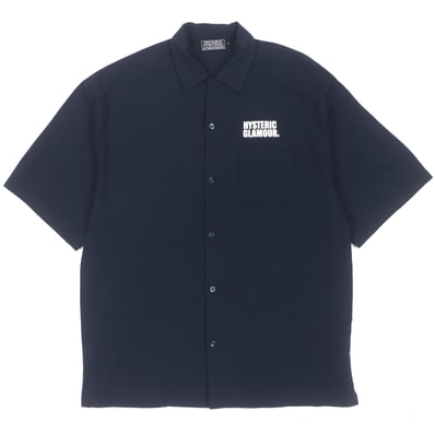 美品 ヒステリックグラマー
半袖シャツ SEE NO EVIL ネイビー メンズ L 02241CH08