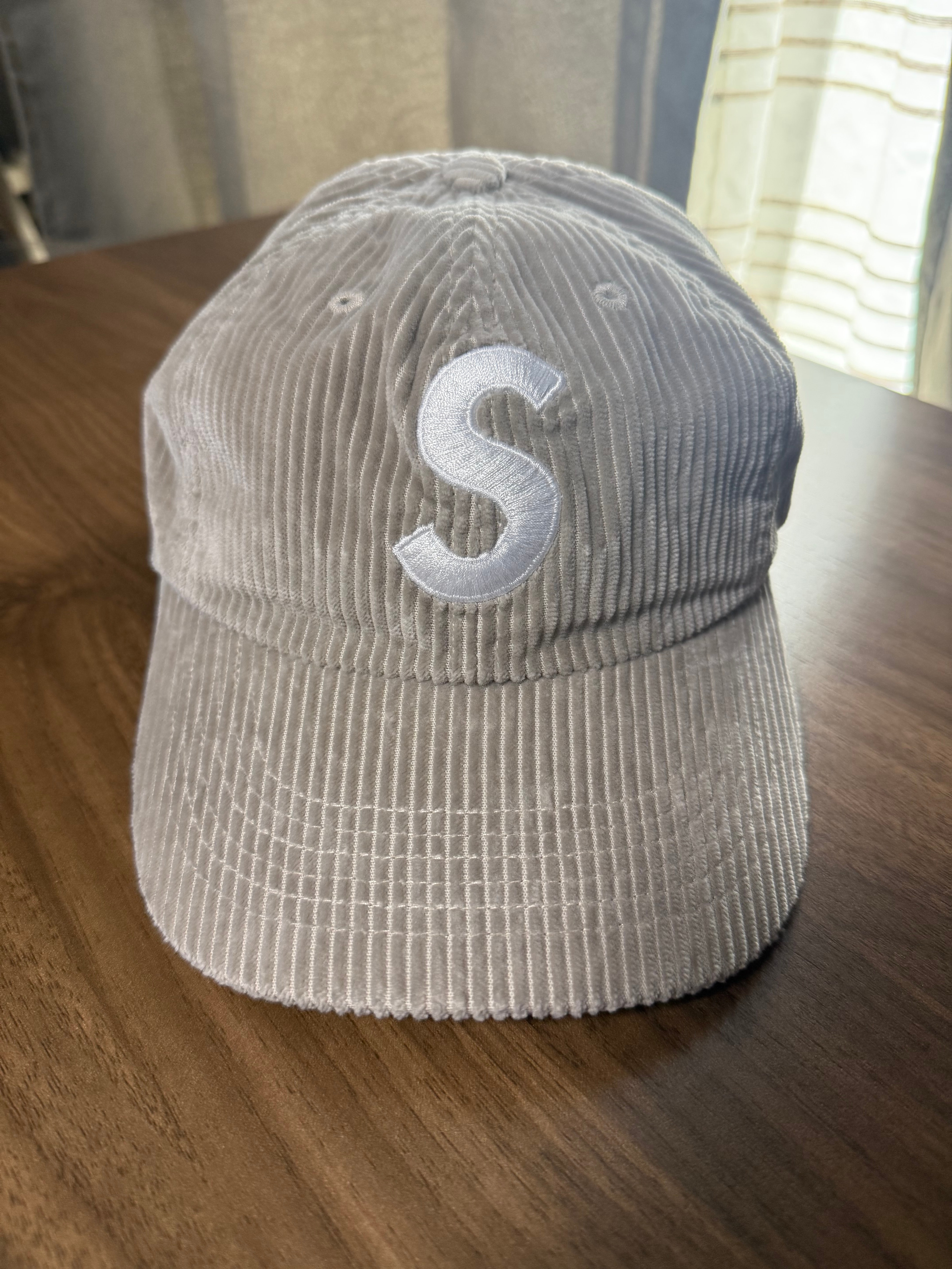 Supreme Corduroy S Logo 6-Panel "Stone"