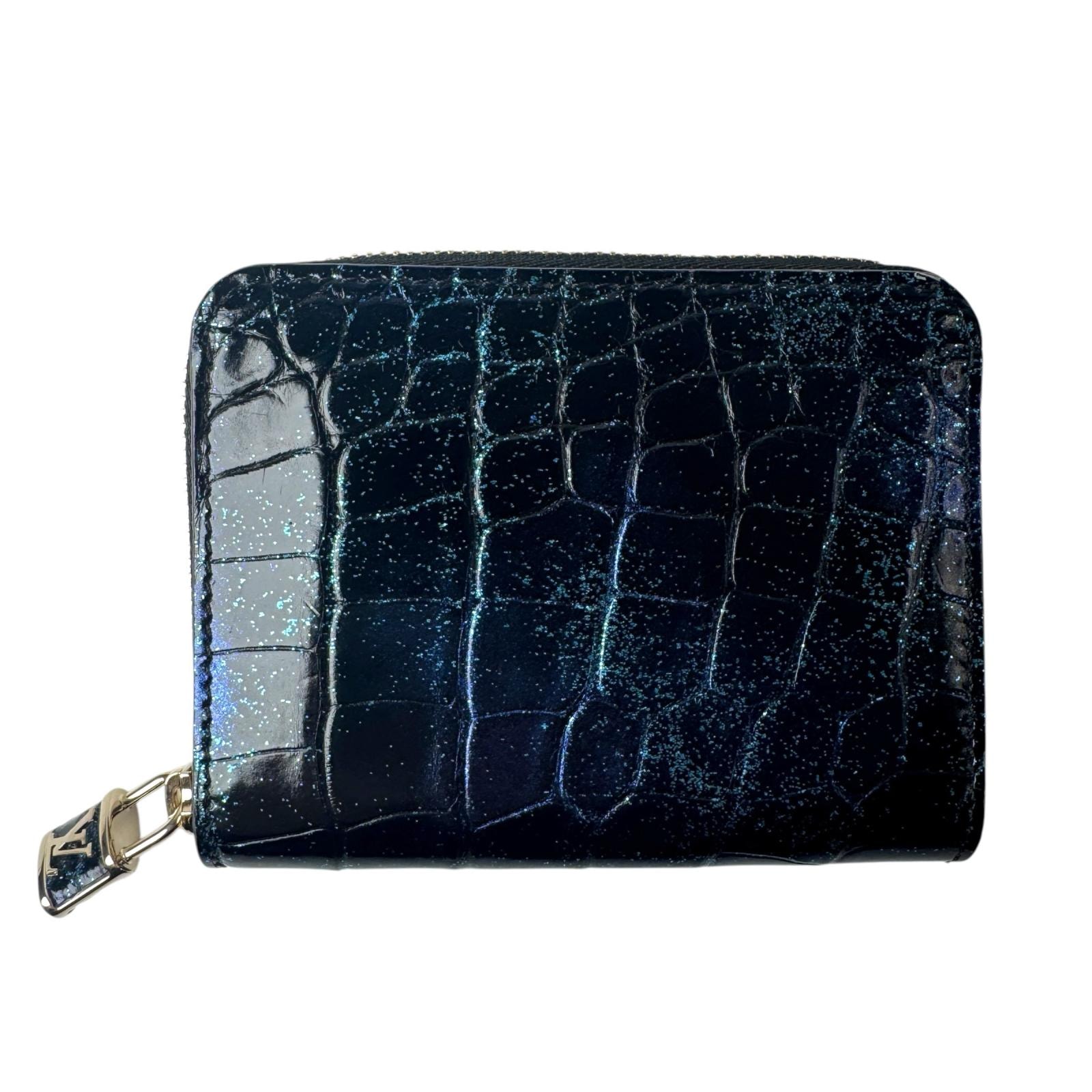 美品 ルイヴィトン LOUIS VUITTON ジッピーコインパース クロコダイル コズミックブルー N81609 訳あり メンズ
