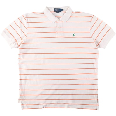 古着 ラルフローレン Ralph Lauren POLO by Ralph Lauren 半袖 ボーダー ポロシャツ メンズXL相当/eaa644213