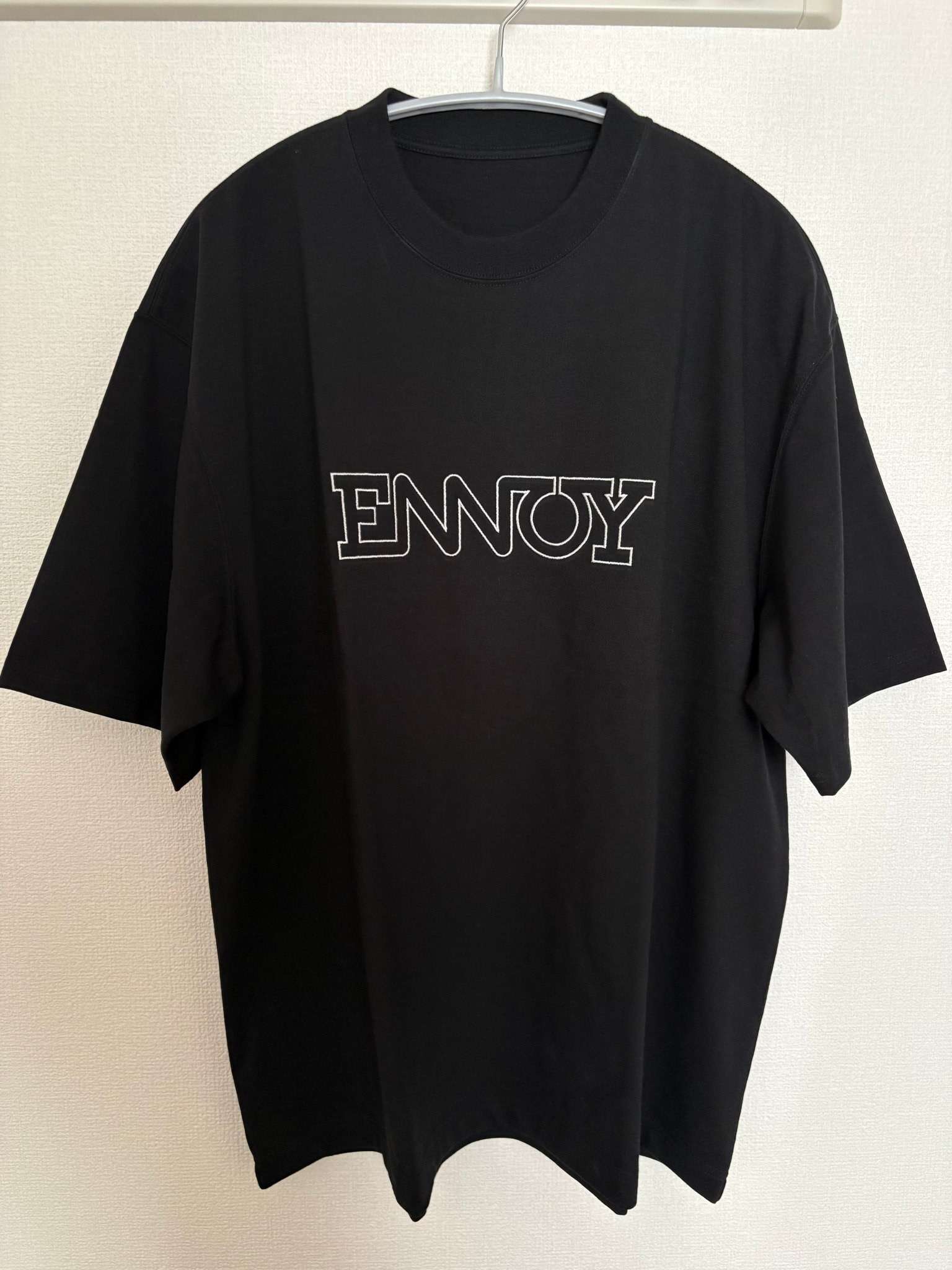 ENNOY Electric Logo EMB T-Shirt "Black/White"
