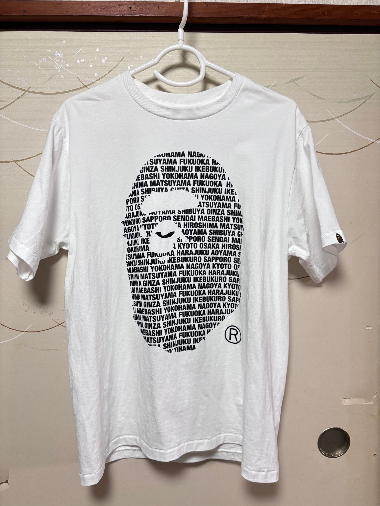 A BATHING APE Japan Ape Head Tee "White"