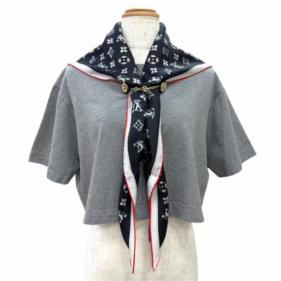 極美品 ルイヴィトン 半袖Tシャツ ノーティカル スカーフ クロップトップ S