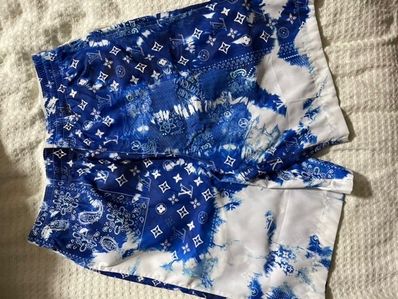 XS バンダナボードスイムショーツ 青 ルイヴィトン