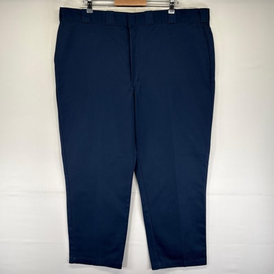 古着 ディッキーズ Dickies パンツ ワークパンツ 874 ジッパーフライ 大きいサイズ IDEALジッパー W46 L30 ネイビー系 メンズ
