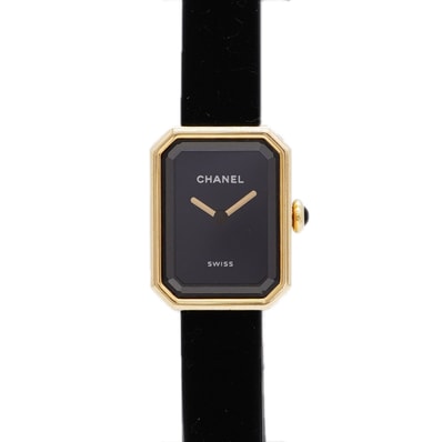 【6wib0126】シャネル プルミエール ヴェルヴェット H6125 黒文字盤【中古】腕時計 レディース