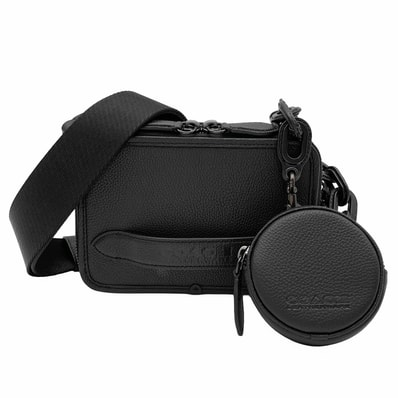 COACH コーチ チャーター ショルダーバッグ
ミニケース ストラップ付 レザー ブラック ユニセックス
【中古】