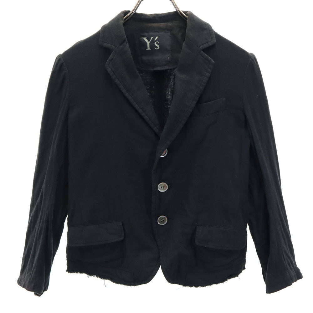 Y's ワイズ 日本製 テーラードジャケット 1 ブラック