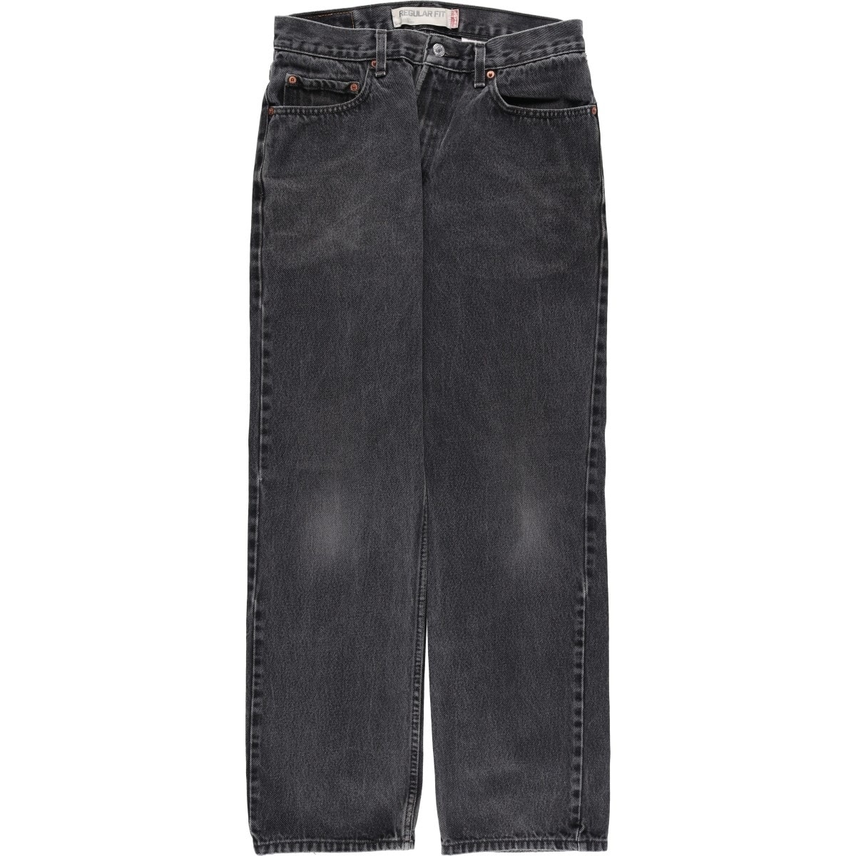 古着 00年代 リーバイス Levi's 505 REGULAR FIT ブラックデニム テーパードデニムパンツ メンズw32相当/eaa614683