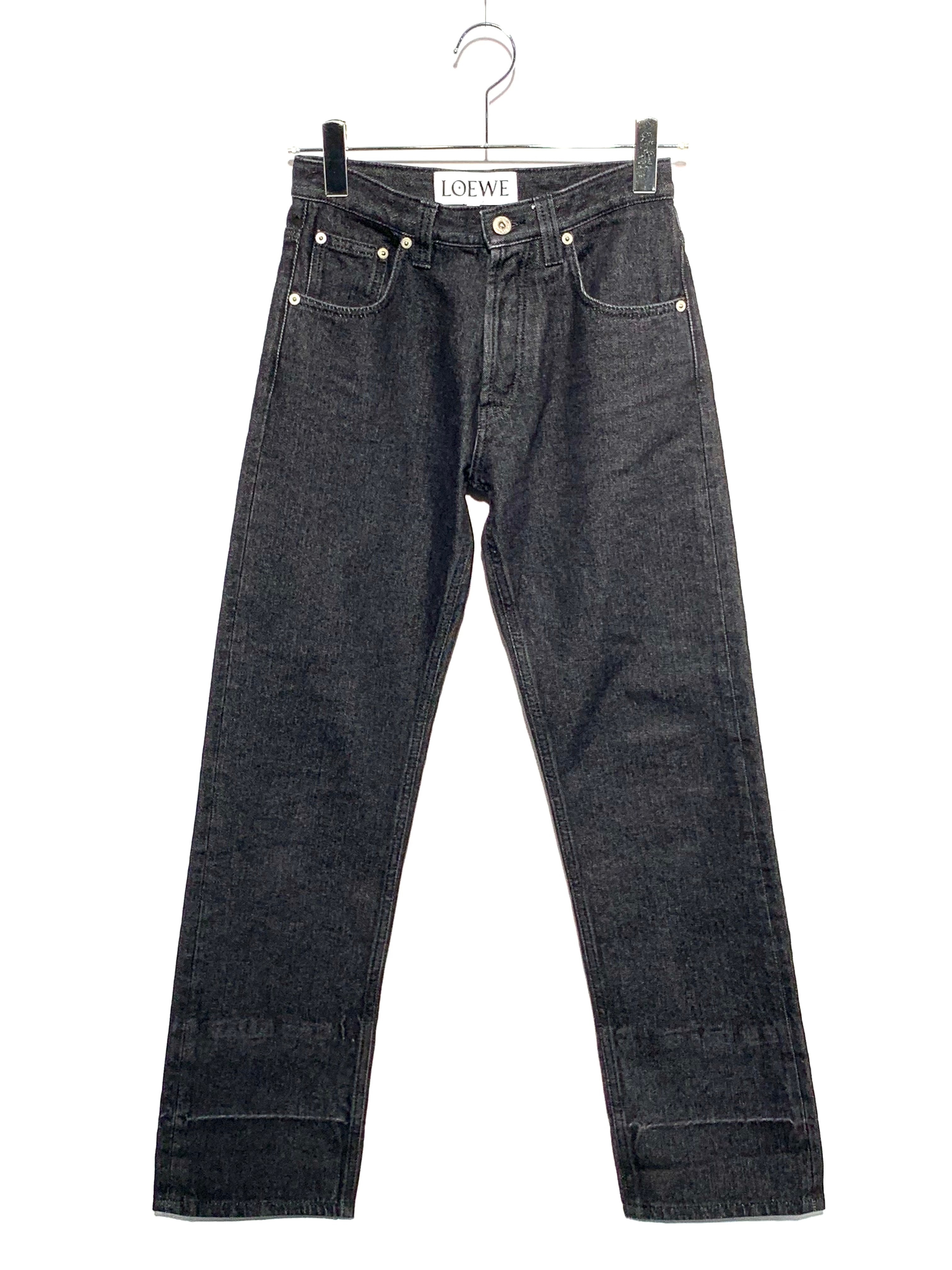 LOEWE Embroidered Knot 5 Pkt Jeans  Black