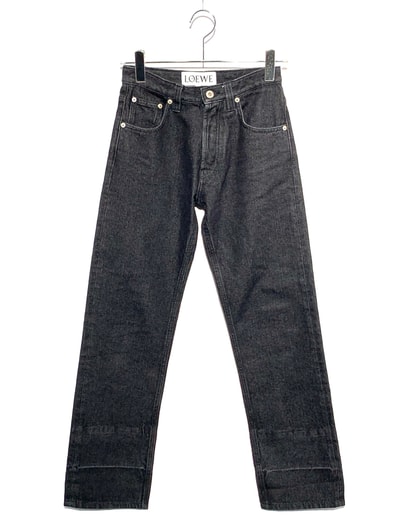 LOEWE Embroidered Knot 5 Pkt Jeans Black