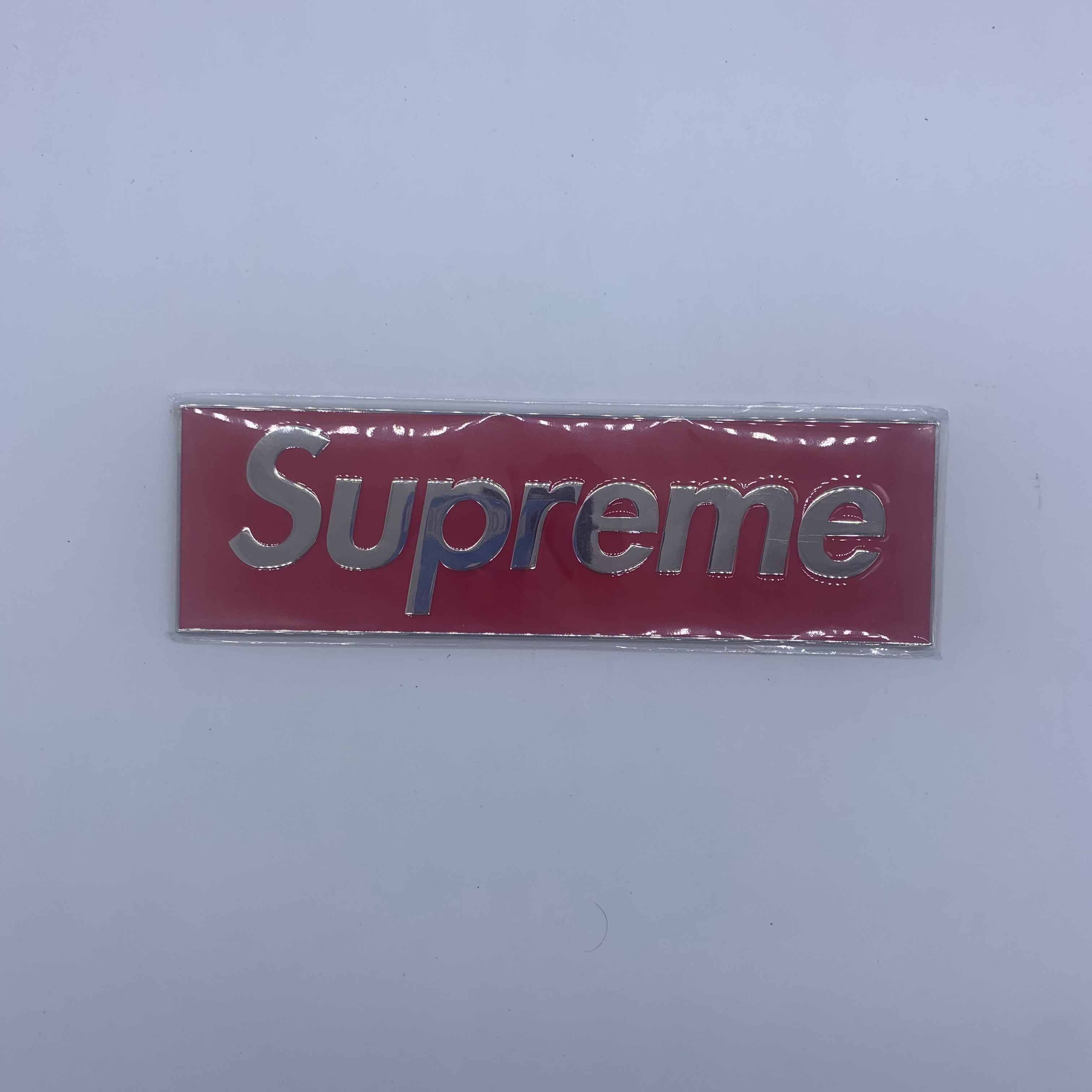 Supreme Box Logo Car Emblem "Red"