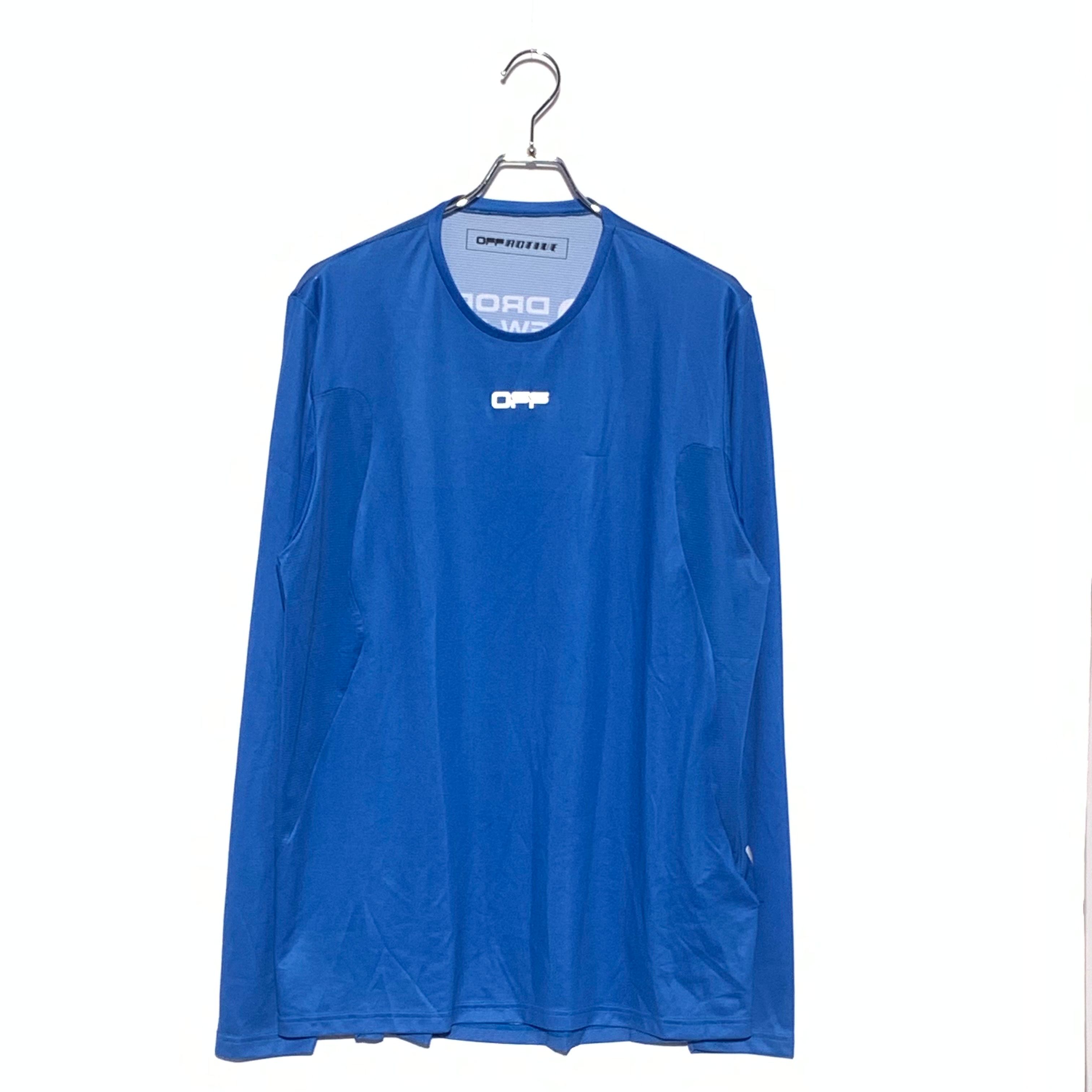OFF-WHITE mesh long sleeve tee Blue