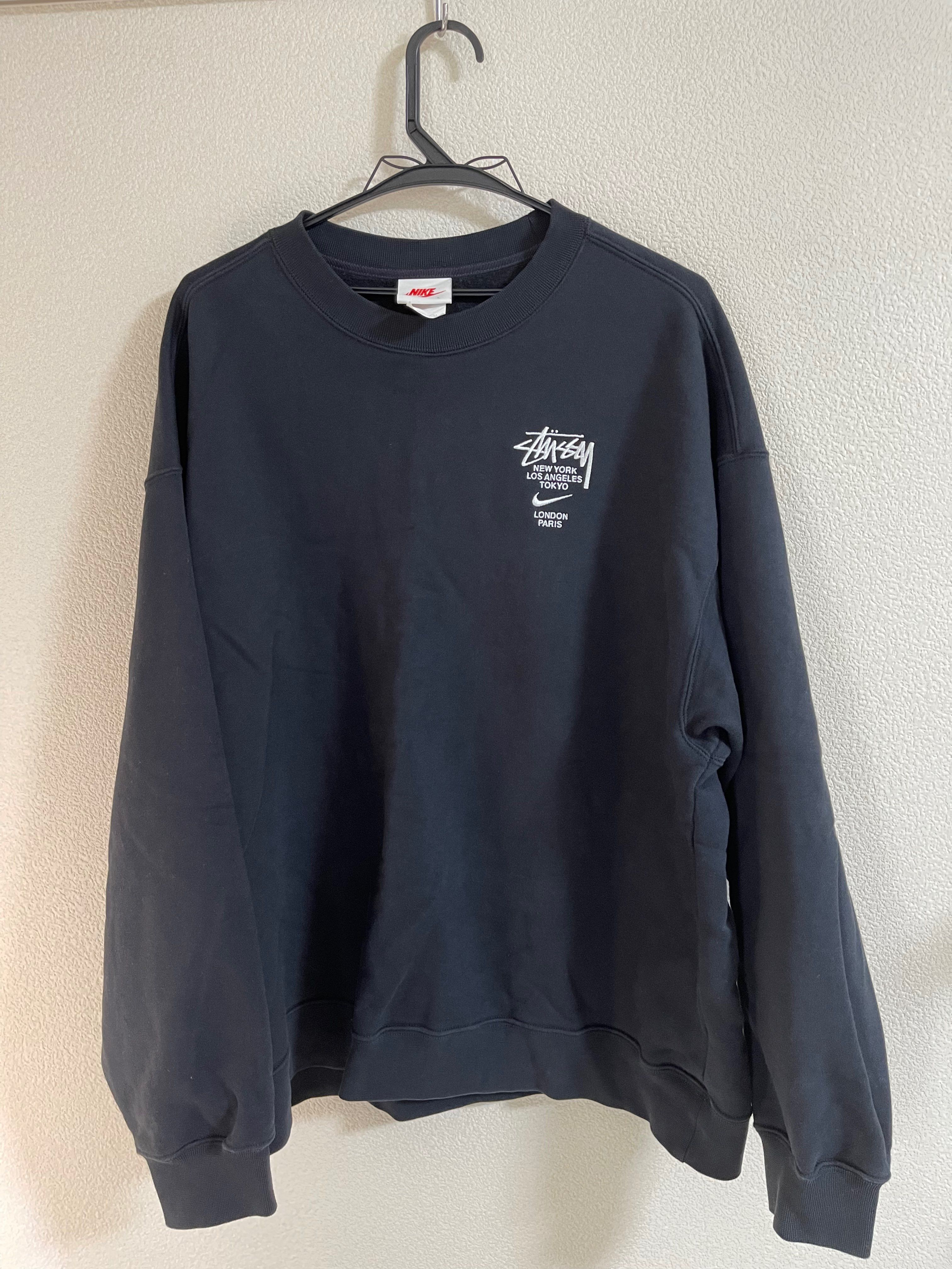 Nike x Stussy International Crewneck Sweatshirt (US Size) "Black" DC4198-010