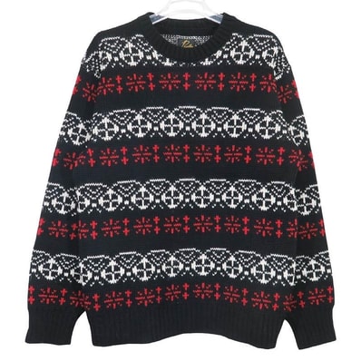 Needles Crew Neck Sweater Nordic "Black"