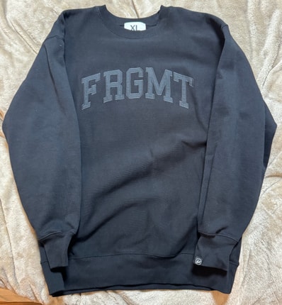 FRAGMENT UNIVERSITY FRGMT UNV C/N Sweat E "Black"
