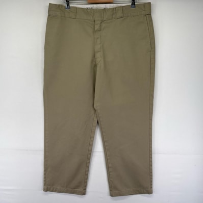 古着 ディッキーズ Dickies パンツ チノパン ストレート ジッパーフライ スラックス 874 ワーク W38 L28 ベージュ系 メンズ