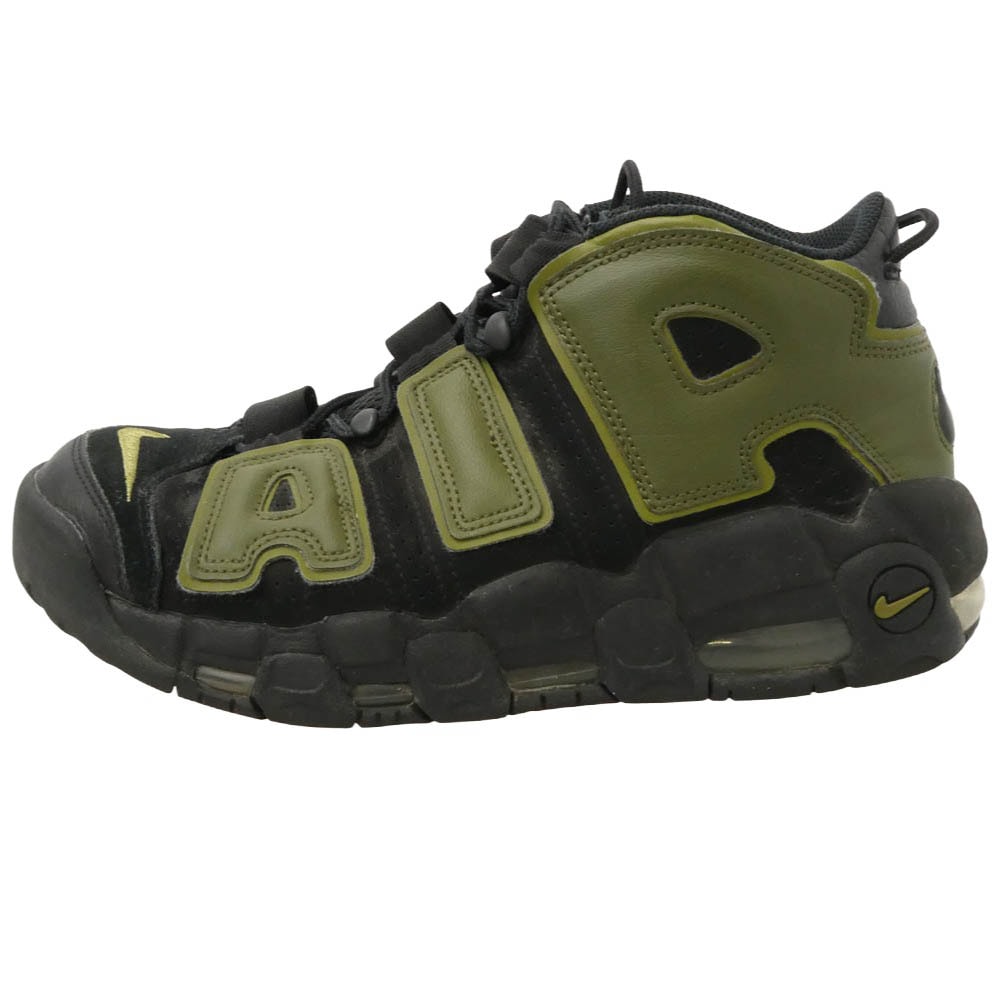 NIKE ナイキ DH8011-001 Air More Uptempo '96 Rough Green エアモアアップテンポ モアテン スニーカー ブラック系 モスグリーン系 26.5cm【中古】