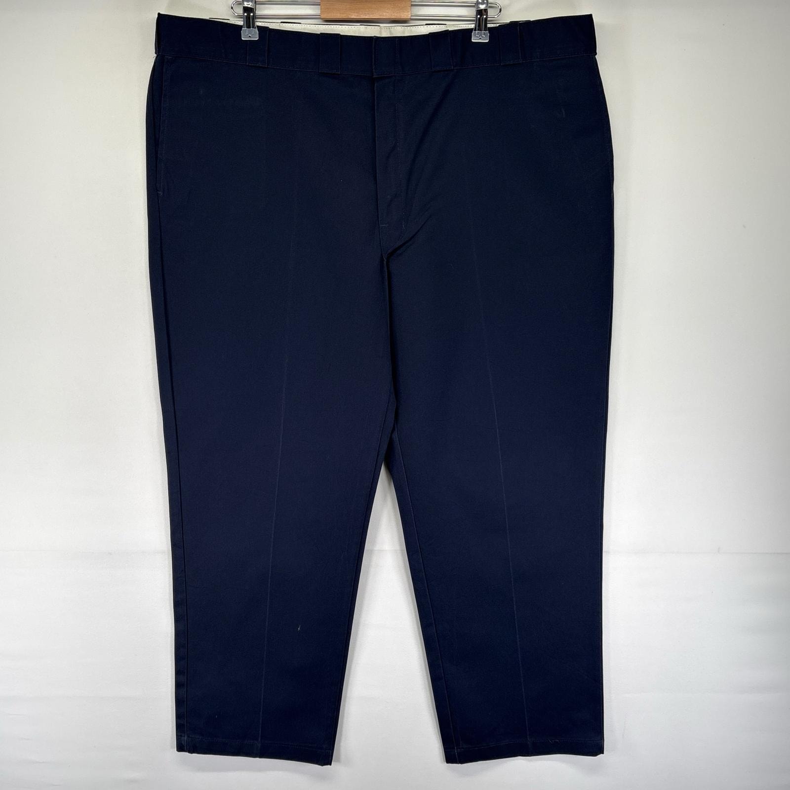 古着 ディッキーズ Dickies パンツ ワークパンツ 874 オリジナルフィット 大きいサイズ ジッパーフライ W48 L30  ネイビー系 メンズ