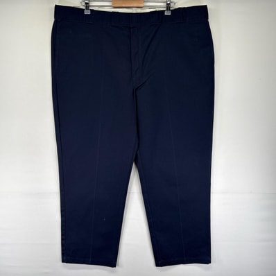 古着 ディッキーズ Dickies パンツ ワークパンツ 874 オリジナルフィット 大きいサイズ ジッパーフライ W48 L30 ネイビー系 メンズ