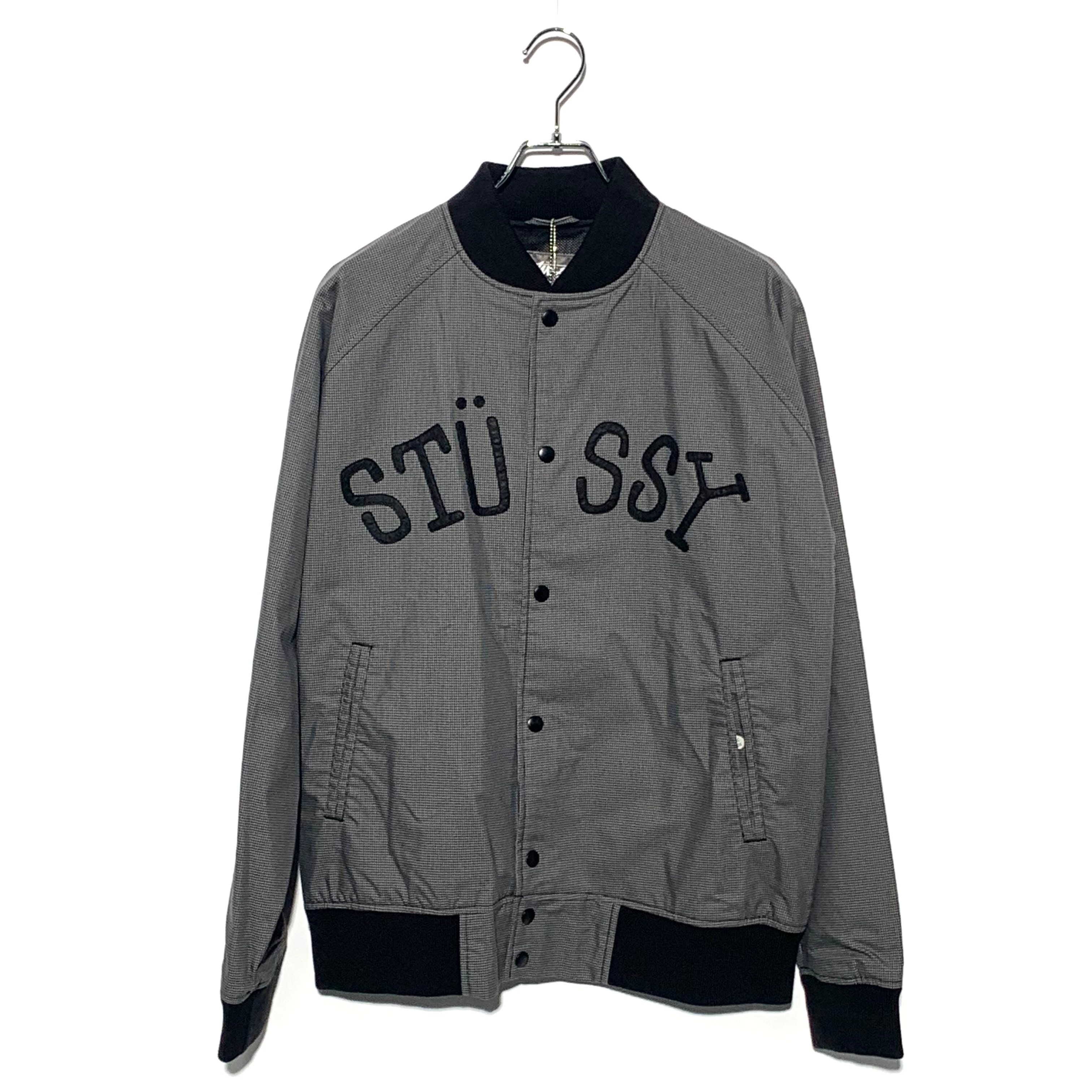 STUSSY gun club check Stadiam Jacket Black 00S