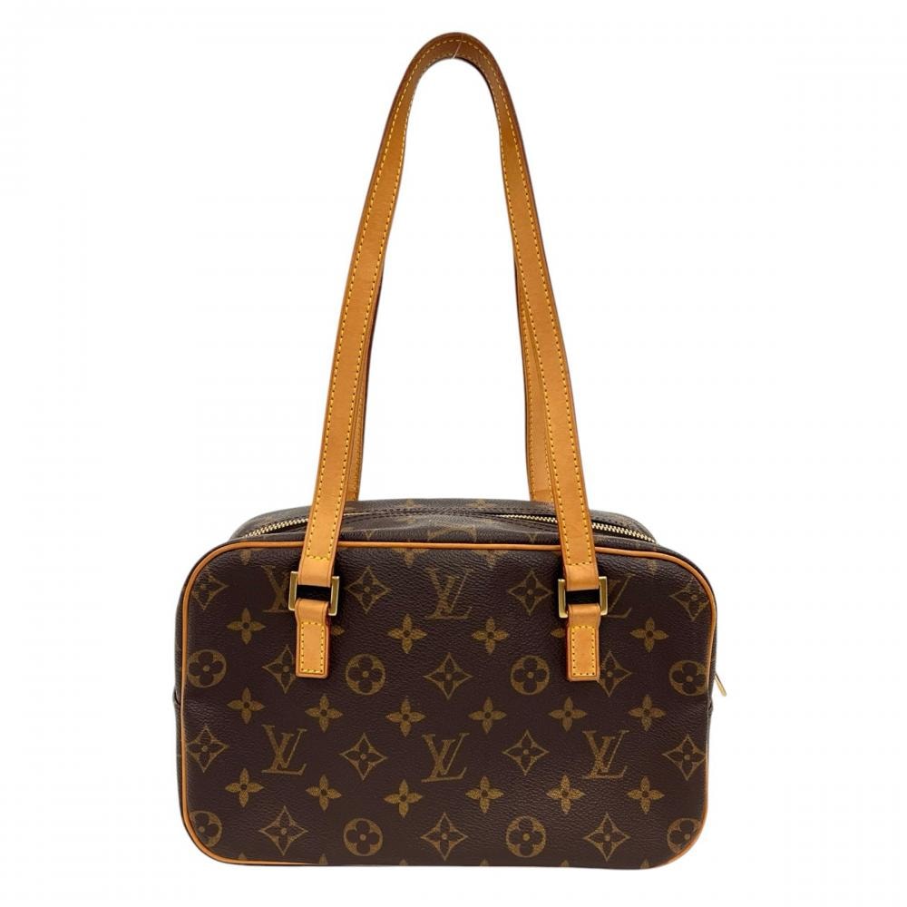LOUIS VUITTON ルイヴィトン ハンドバッグ シテMM スクエア ショルダーバッグ 肩掛け M51182 モノグラムキャンバス ブラウン 茶 ゴールド金具 レディース【中古品】