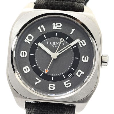 ☆良品 ★箱・保 エルメス H08 デイト SP1.741 メンズ 【中古】