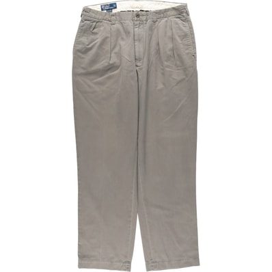 古着 ラルフローレン Ralph Lauren POLO by Ralph Lauren ANDREW PANT ツータック チノパンツ メンズw36相当/eaa642923