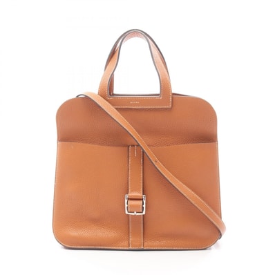 エルメス HERMES アルザン31 ハンドバッグ バッグ レザー トリヨンクレマンス トリヨンクレマンス トフィ A刻印(2017年製造) レディース ブラウン系 【中古】