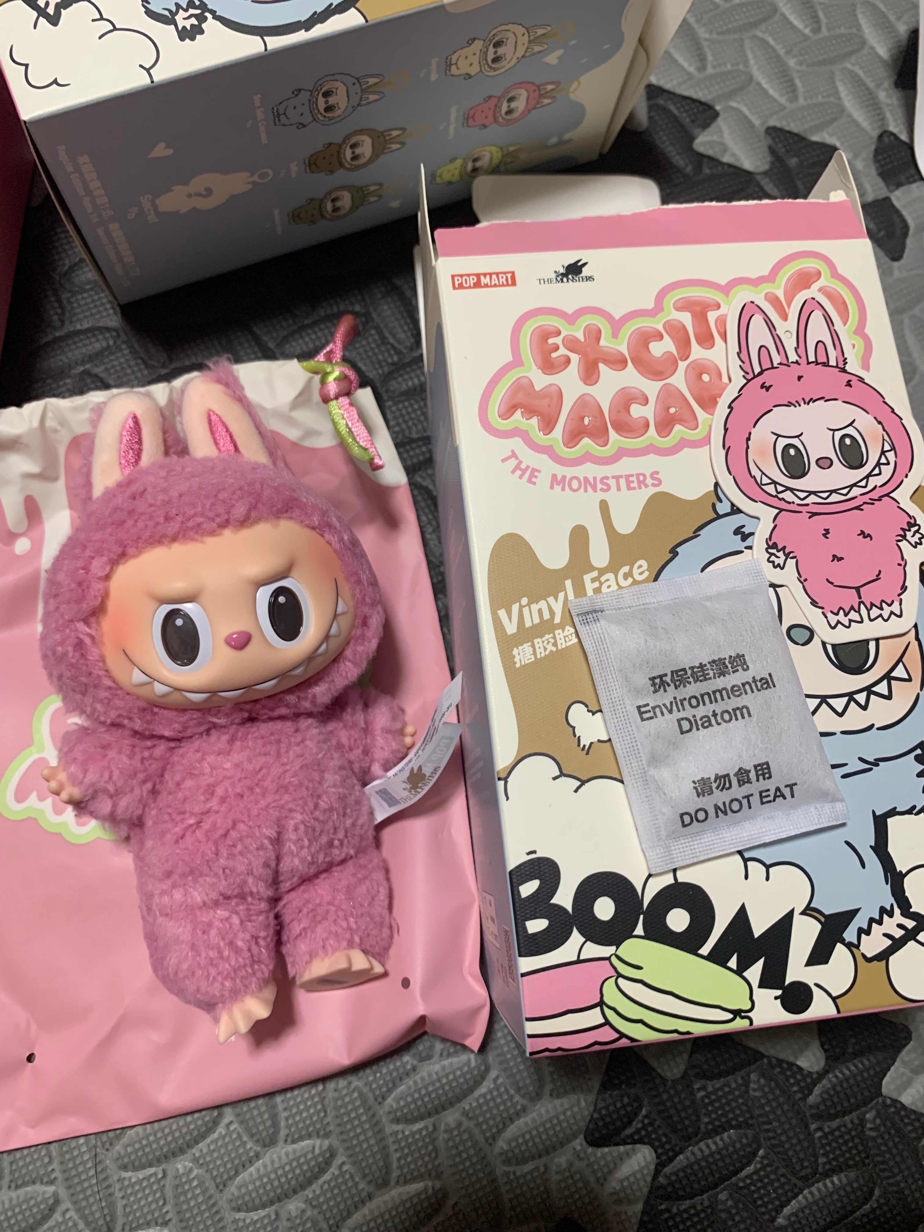 POP MART THE MONSTERS (LABUBU) Exciting Macaron Plush Series LYCHEE BERRY