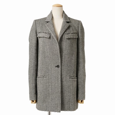 ■美品■KENZO ケンゾー ジャケット サイズ36 ヘリンボーン テーラード ブレザー ロングジャケット ブランド古着【中古】20260915/RB0964