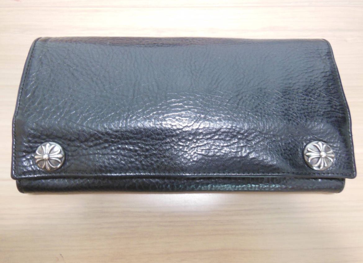 超美品!クロムハーツ ロンググリーシーウォレット 財布