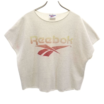 Reebok リーボック 90s オールド フレンチスリーブ スウェット Tシャツ L グレー