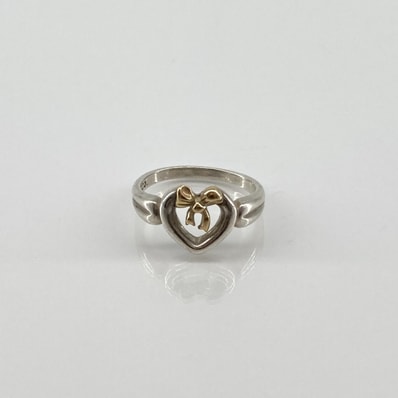 TIFFANY&Co.(ティファニー) Ag925 750 リング・指輪 3.45g シルバー×ゴールド