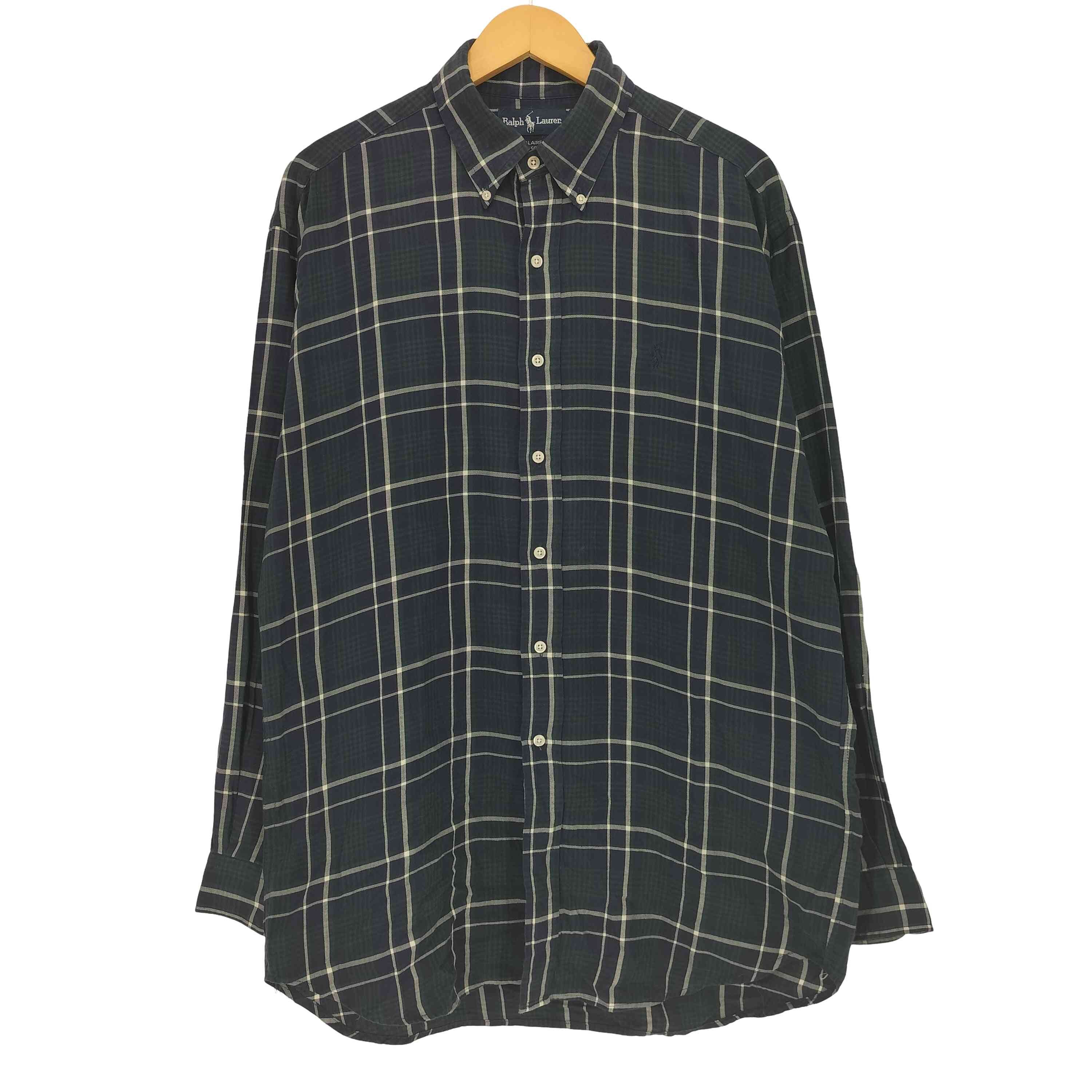 BLAIRE ポニー刺繍 ボタンダウン タータンチェック L/S シャツ【1143724814252】