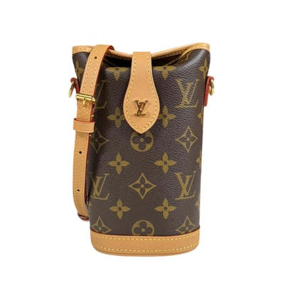 ルイヴィトン フォールド ミーポーチ モノグラム ショルダーバッグ モノグラムキャンバス M80874 ブラウン レディース LOUIS VUITTON 中古