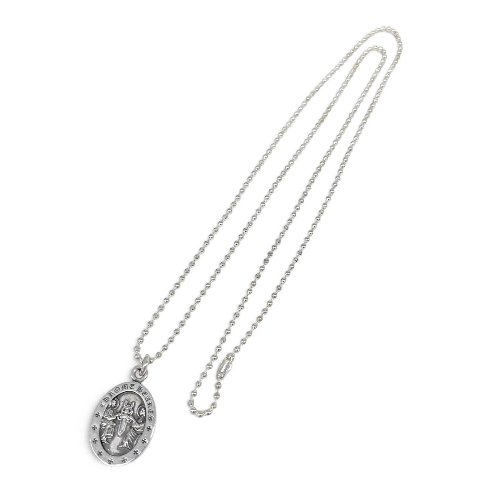 Chrome Hearts Angel Medal Oval Pendant Top "Silver"
