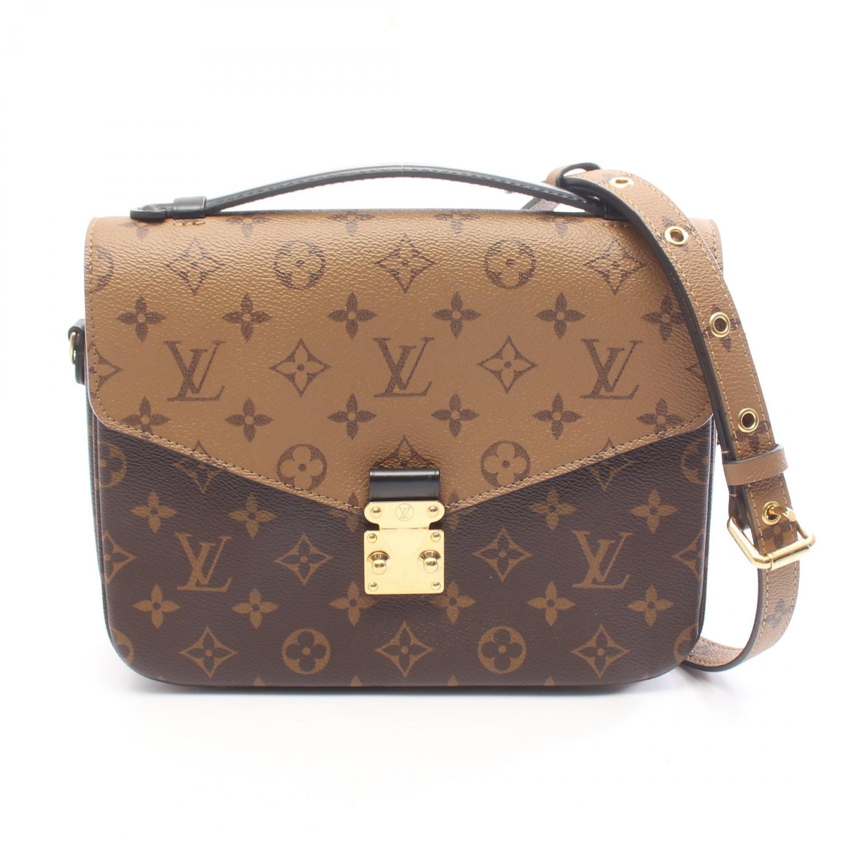 ルイ・ヴィトン LOUIS VUITTON ポシェット メティス MM モノグラムリバース 2WAY ハンドバッグ バッグ PVCコーティングキャンバス レザー モノグラム・リバース レディース ブラウン系 / ブラック系 M44876 【中古】