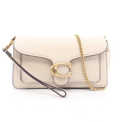 コーチ COACH タビー チェーン クロスボディ バッグ19 ショルダーバッグ バッグ レザー レディース アイボリー系 CBF14B4 【新品】