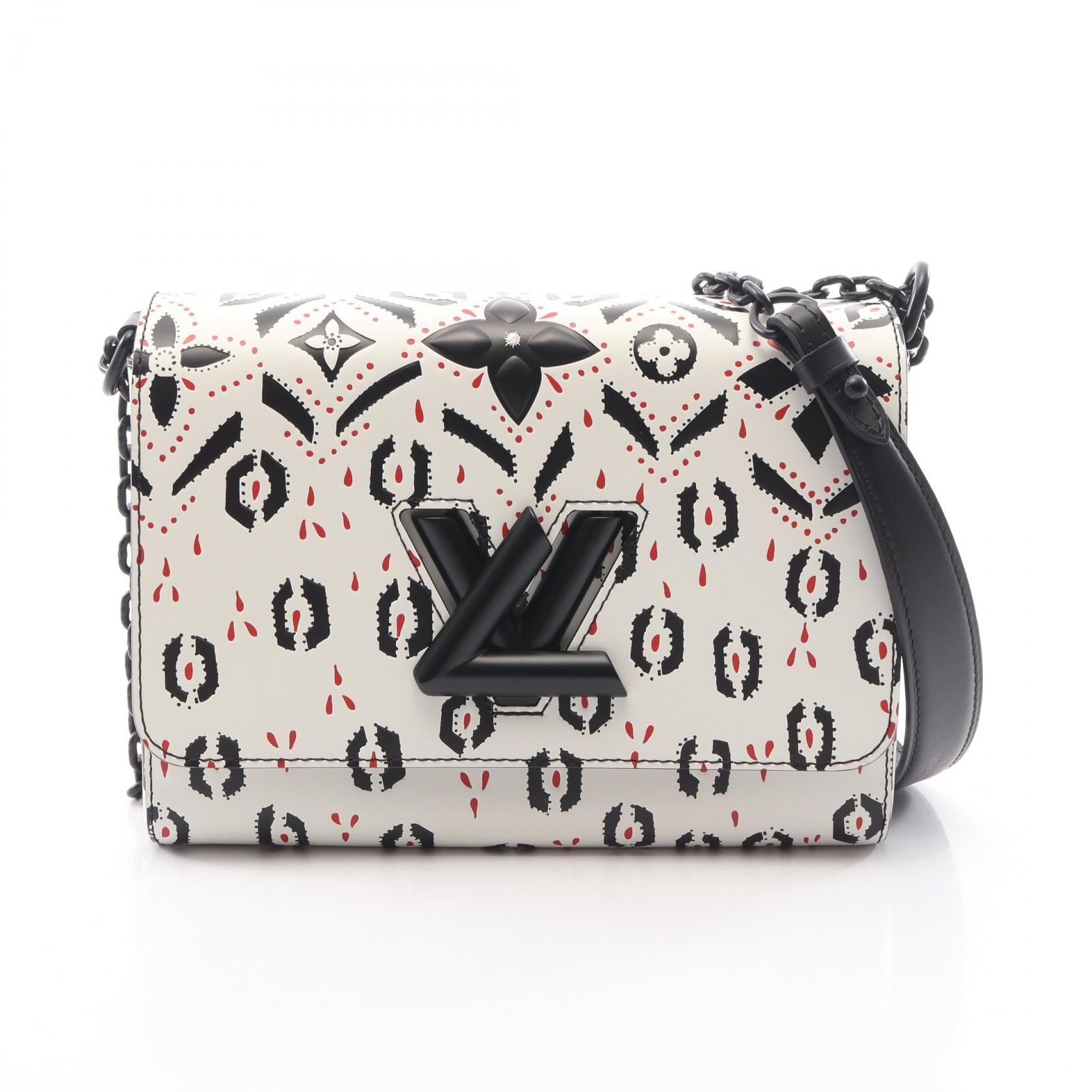 ルイ・ヴィトン LOUIS VUITTON ツイストMM ショルダーバッグ バッグ レザー エピ レッド レディース ホワイト系 / ブラック系 / レッド系 M50825 【中古】