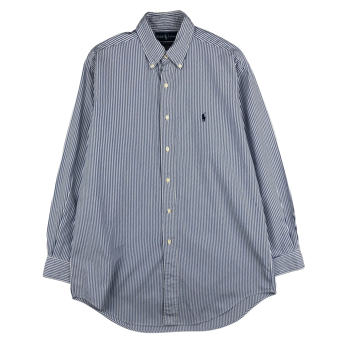 古着 ラルフローレン Ralph Lauren YARMOUTH 長袖 ボタンダウンストライプシャツ メンズM相当/eaa609694