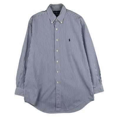 古着 ラルフローレン Ralph Lauren YARMOUTH 長袖 ボタンダウンストライプシャツ メンズM相当/eaa609694