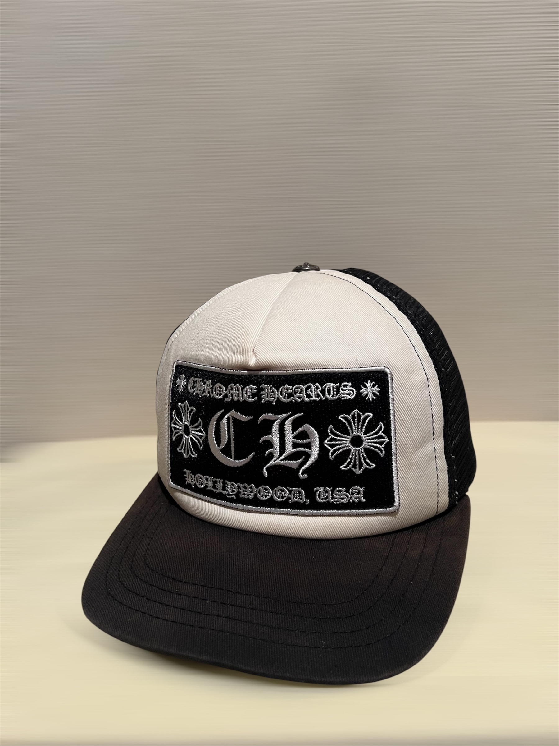 Chrome Hearts Trucker Cap CH "Black/White"