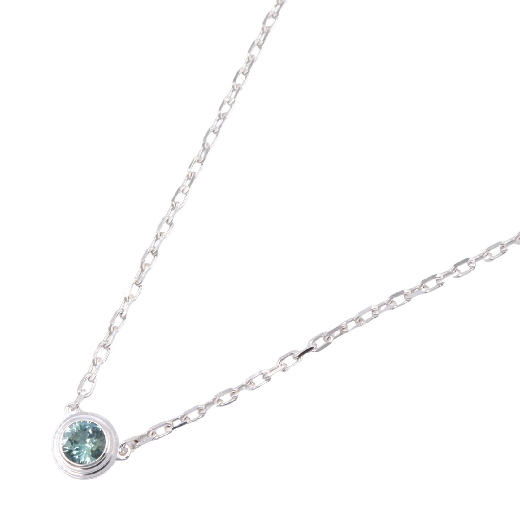 カルティエ CARTIER サフィール ダムール サファイア ネックレス ネックレス ジュエリー K18WG(ホワイトゴールド) サファイア レディース シルバー系 / ブルー系 【中古】