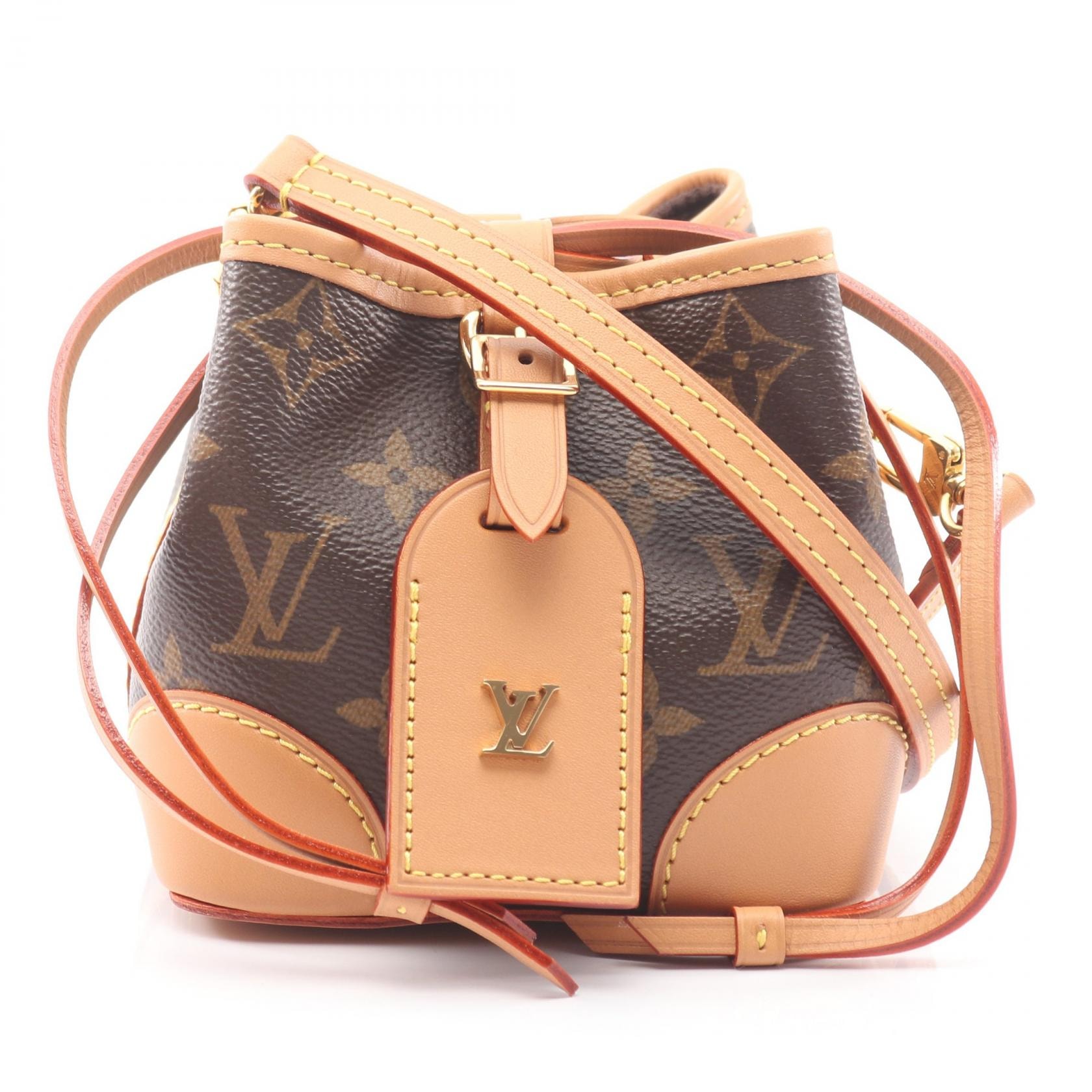 ルイ・ヴィトン LOUIS VUITTON ノエ パース ショルダーバッグ バッグ PVCコーティングキャンバス レザー モノグラム レディース ブラウン系 M57099 【中古】