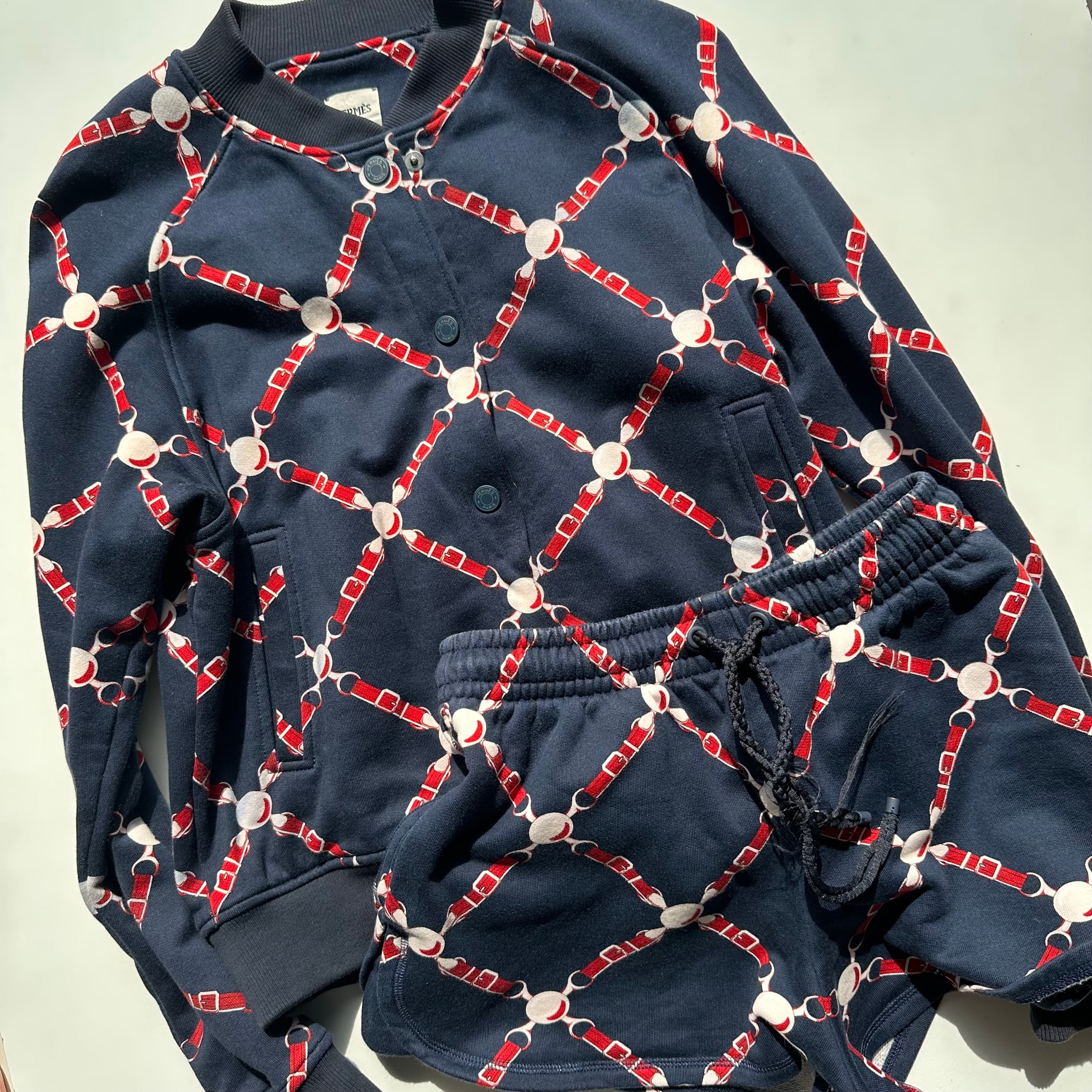 HERMES グラントゥラララ メルトンジャケット ショートパンツ セットアップ