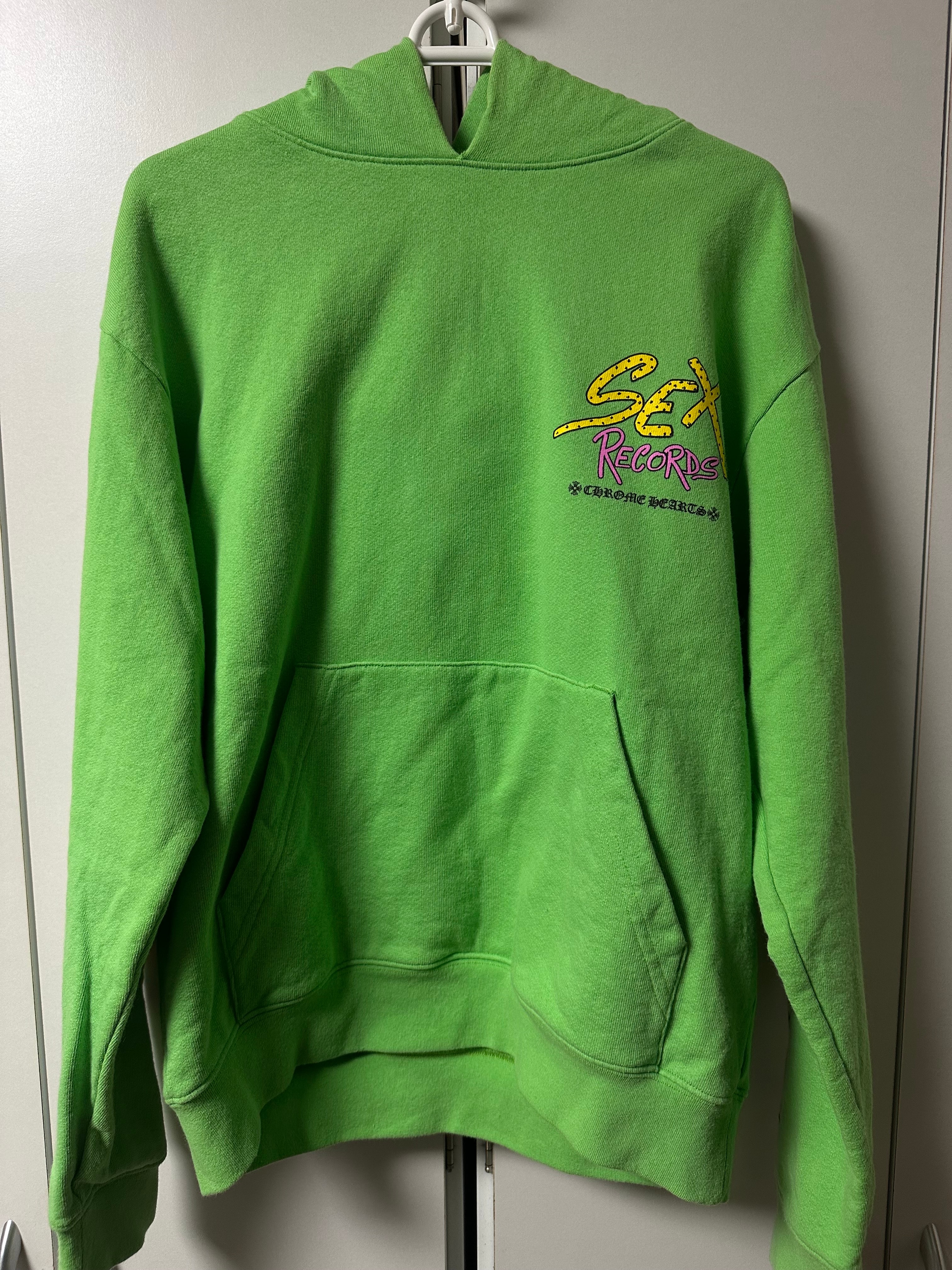 Chrome Hearts Matty Boy Sex Records Hoodie "Citrus Green"