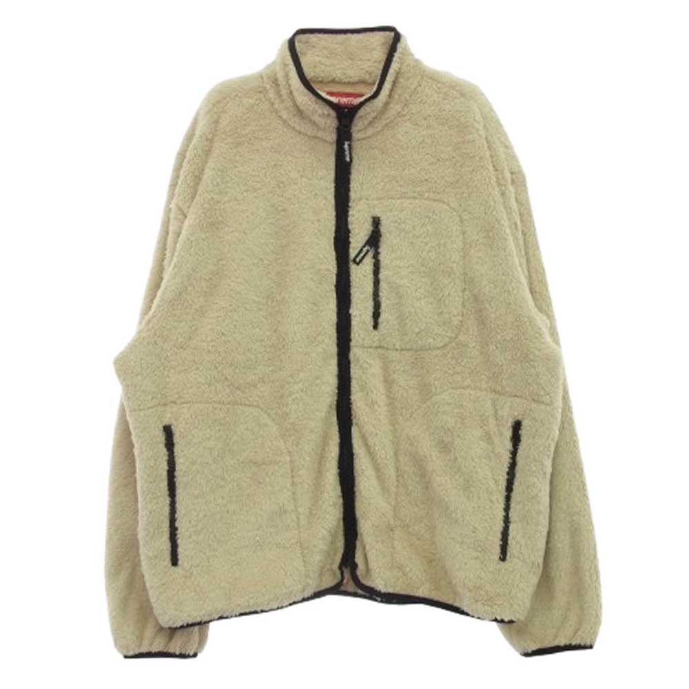 Supreme シュプリーム ジャケット 24AW Kate Moss Fleece Jacket ケイト モス フリース ジップアップ ジャケット ベージュ系 L【新古品】【未使用】【中古】