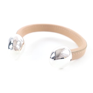 美品 ボッテガヴェネタ バングル ベージュ レディース