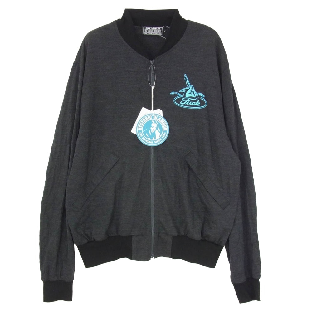 HYSTERIC GLAMOUR ヒステリックグラマー 26SS 02261CJ06 DEVIL WOMAN デビル ウーマン ジャンパー ブルゾン チャコール系 L【中古】